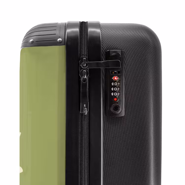 Suitcase - I hate everybody - Green - Retro — 5