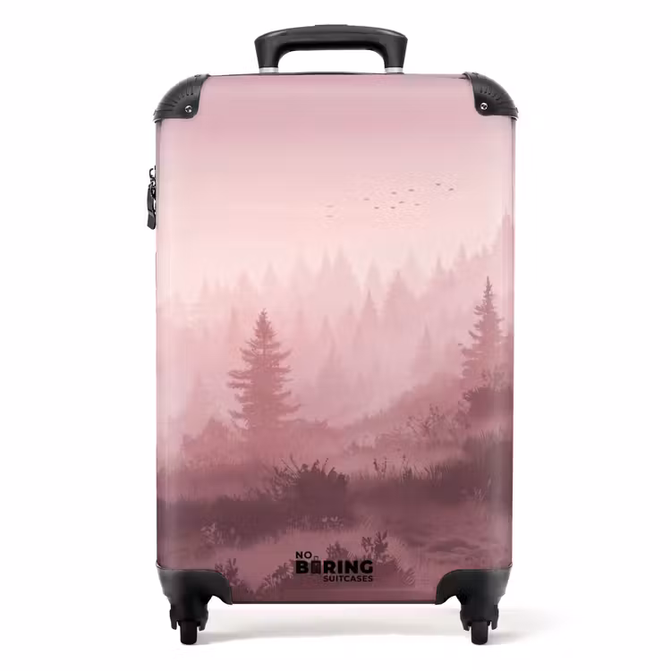 Suitcase - Landscape - Misty - Pink — 1