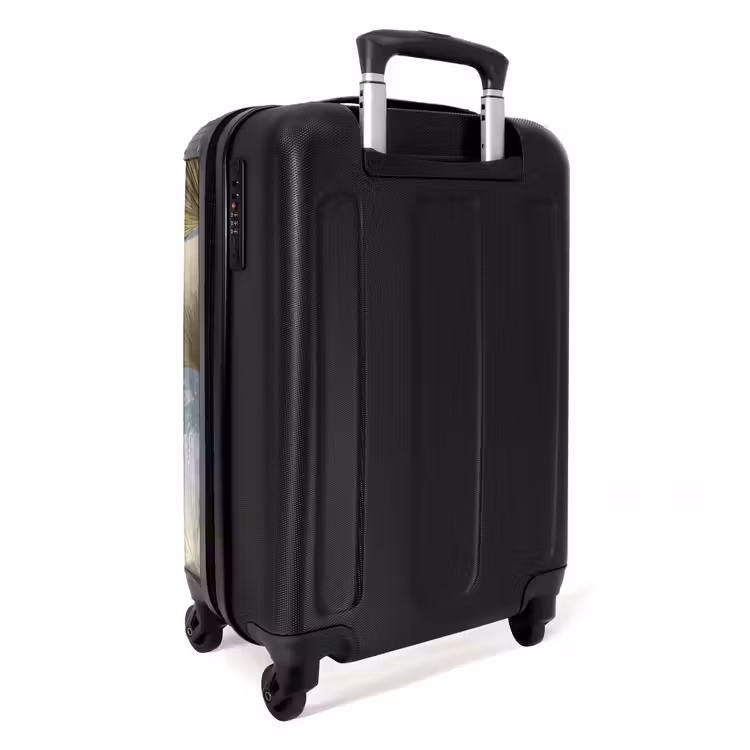 Suitcase - Leaves - Abstract - Gold - Blue — 2