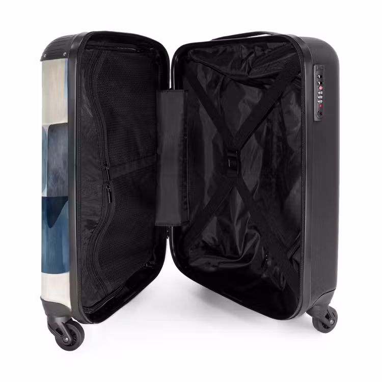Suitcase - Pattern - Blue - Squares — 3