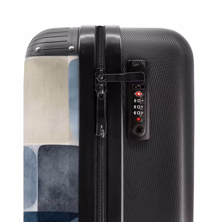 Suitcase - Pattern - Blue - Squares — 5