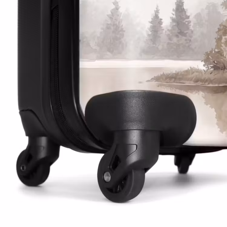 Suitcase - River landscape - Minimalist - Earth tones — 6