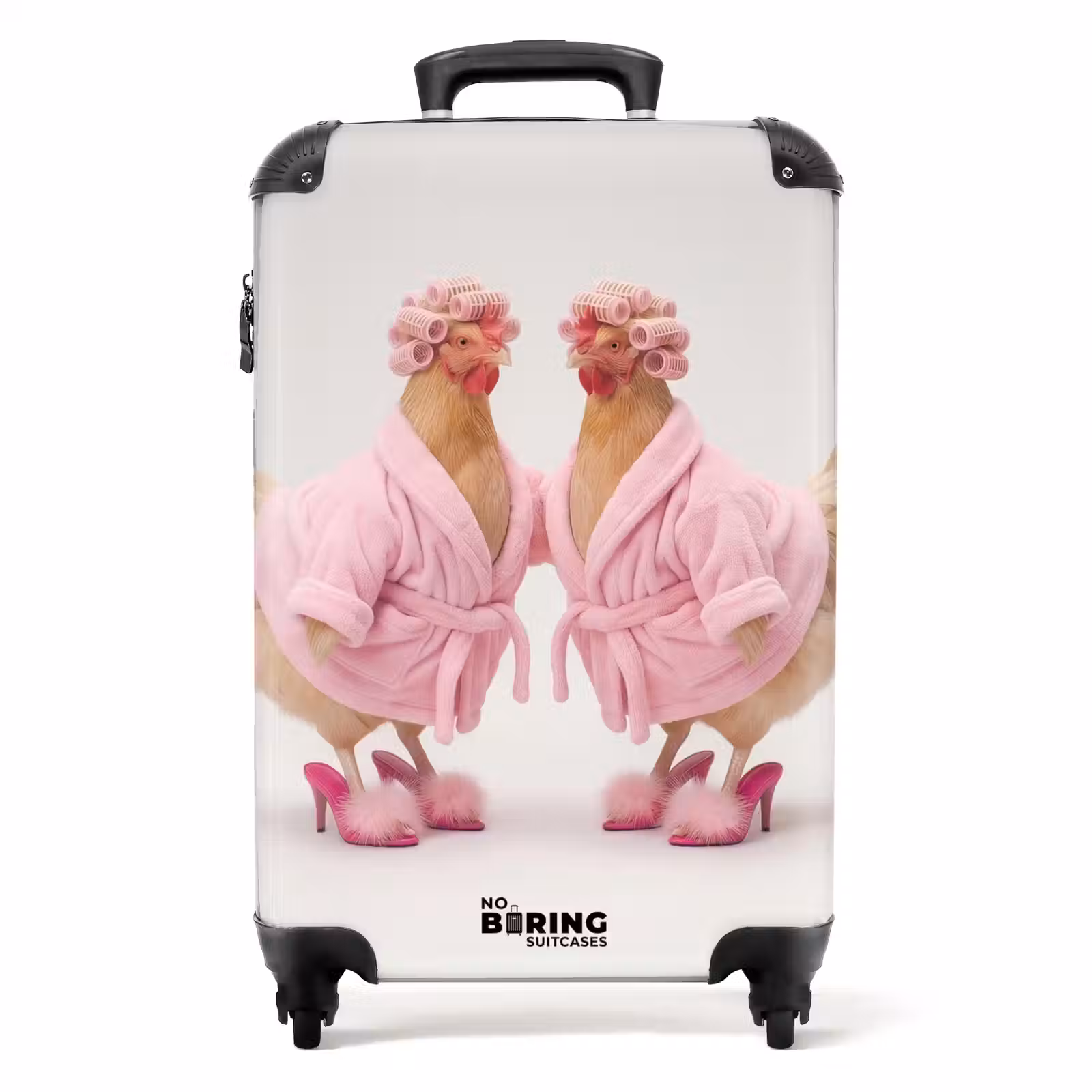 Suitcase - Chickens - Bathrobe - Stool pins - Heels — 1