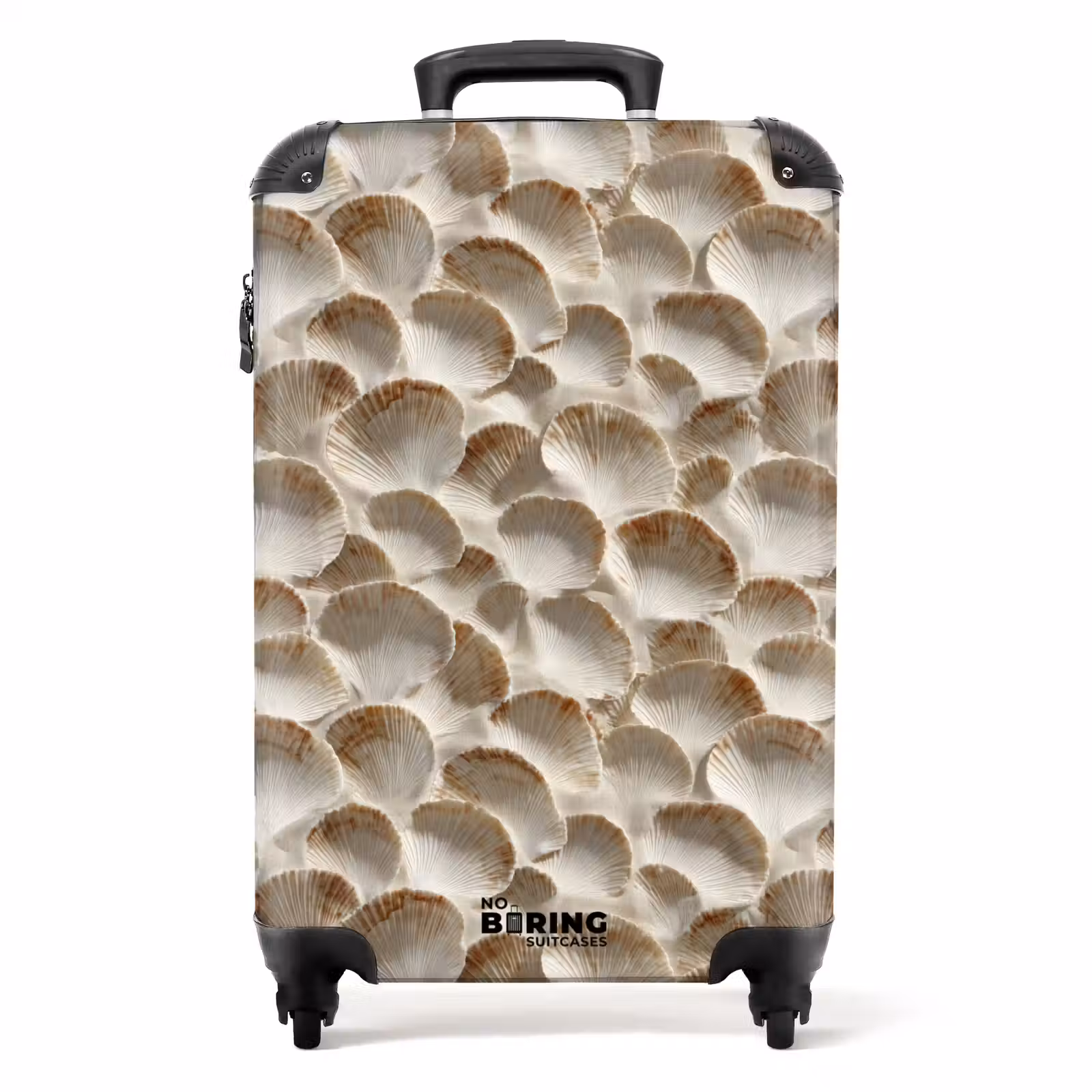 Suitcase - Shells - Fan Shape - White — 1