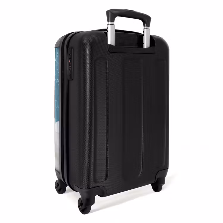 Suitcase - Dachshund - Bath - Foam - Water drops — 2