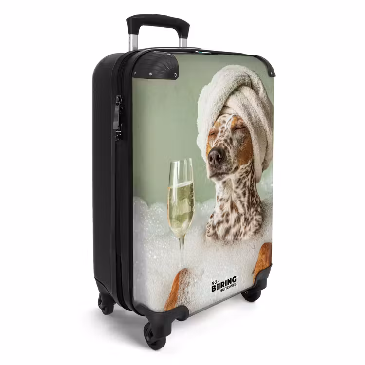 Suitcase - Dog - Bath - Champagne - Towel — 4
