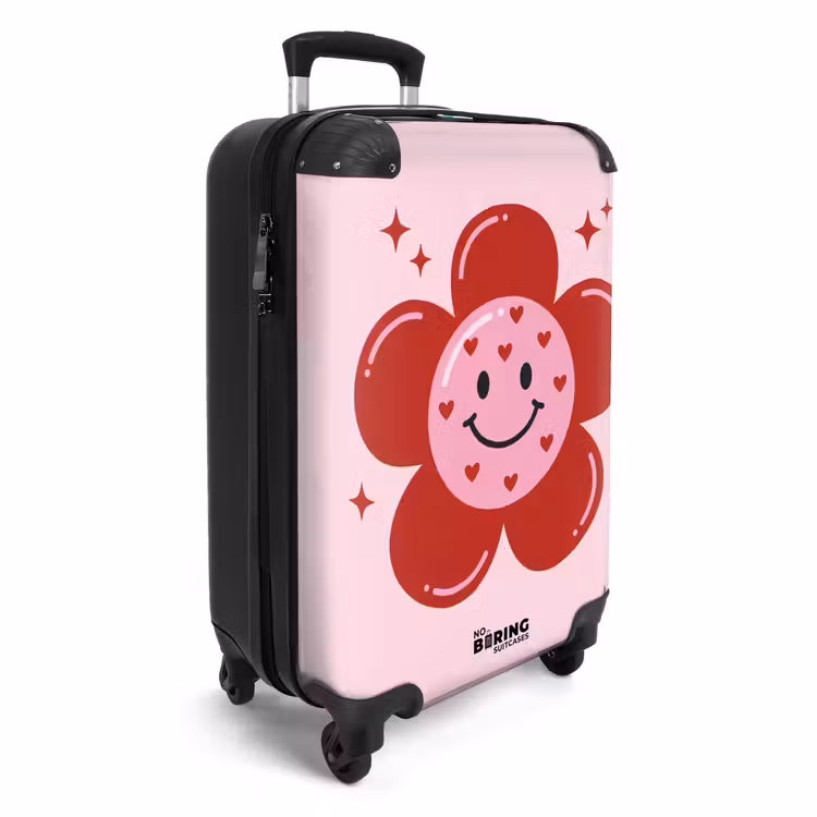 Suitcase - Flower - Pink - Hearts — 4