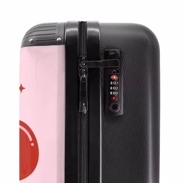 Suitcase - Flower - Pink - Hearts — 5