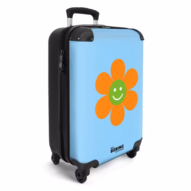 Suitcase - Flower - Smiley - Colorful — 4