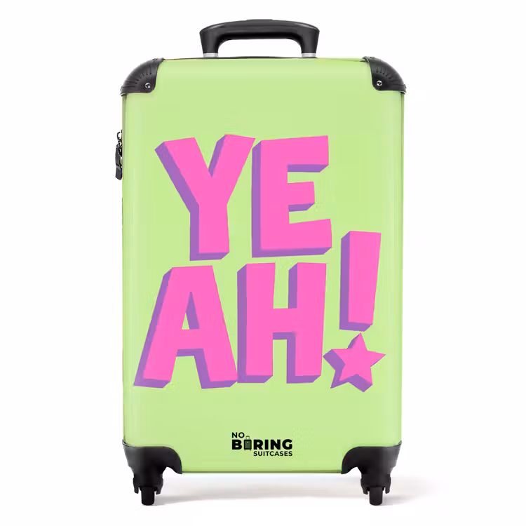 Suitcase - Green - Neon - Quote — 1