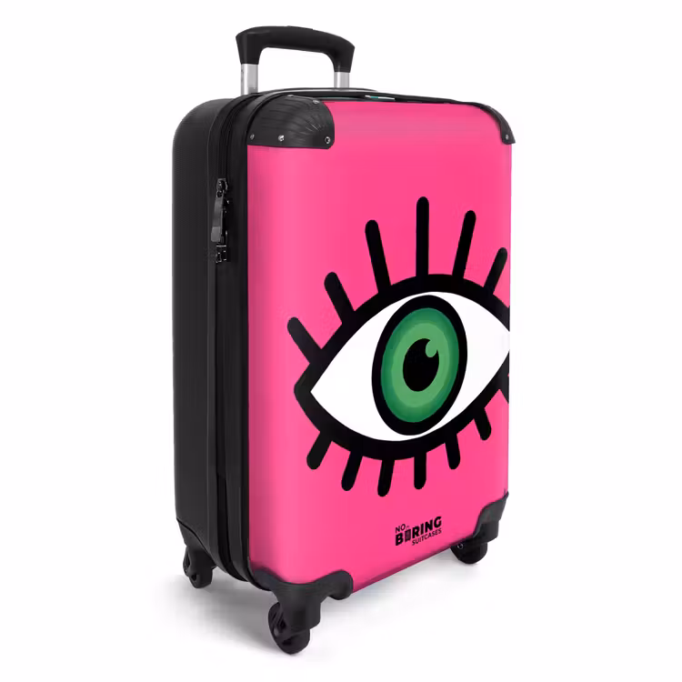 Suitcase - Minimalist - Eye - Pink — 4