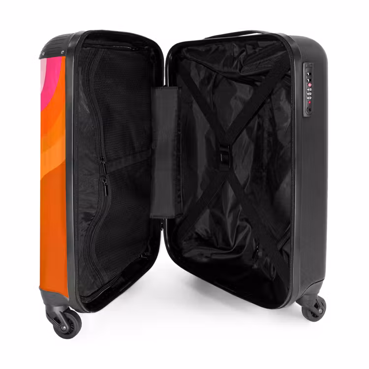 Suitcase - Retro - Waves - Colorful — 3