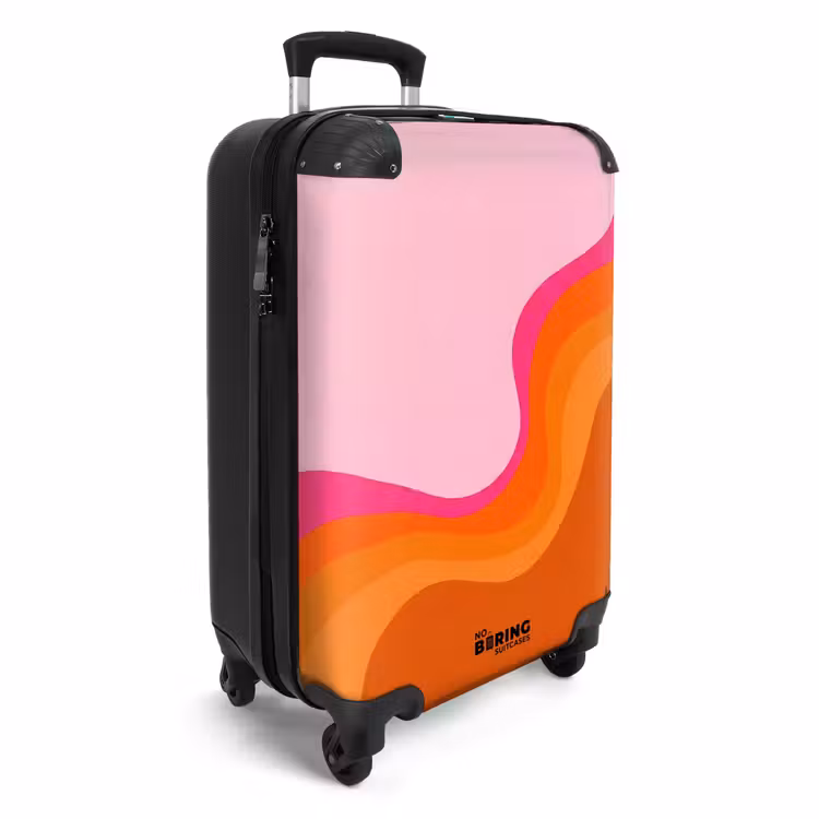 Suitcase - Retro - Waves - Colorful — 4