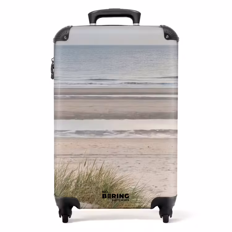 Suitcase - Sandy beach - Cloudy - Dunes — 1
