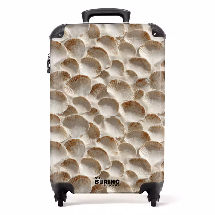 Suitcase - Shells - Fan Shape - White — 1