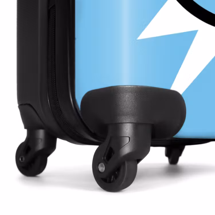 Suitcase - Smiley - Blue - Lightning — 6