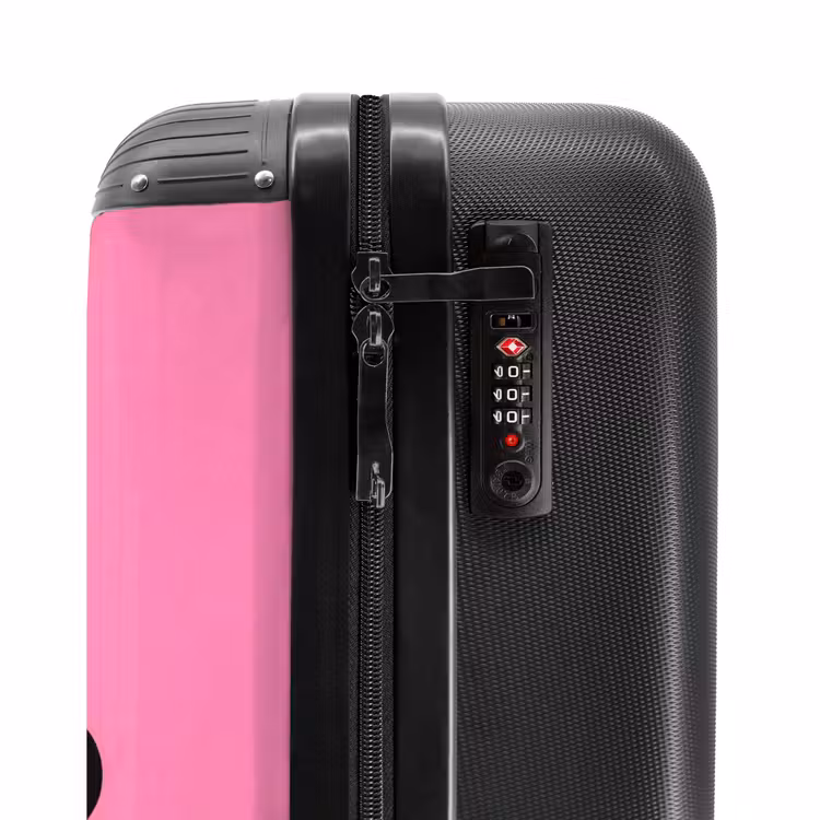 Suitcase - Smiley - Flower - Pink — 5