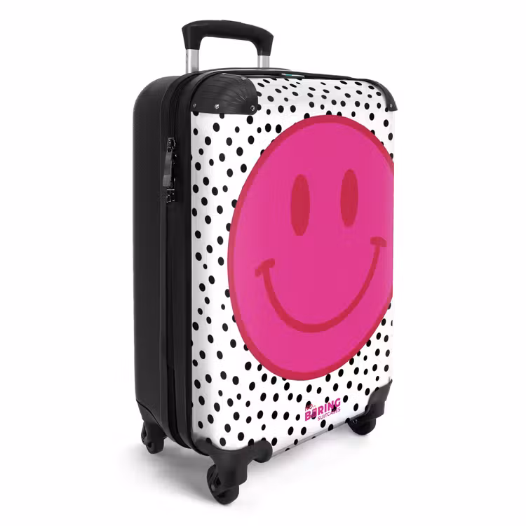 Suitcase - Smiley - Pink - Dots — 4