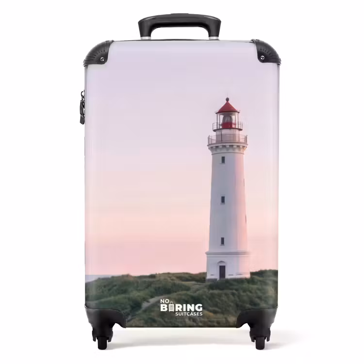 Suitcase - Lighthouse - Dune landscape - Sea — 1