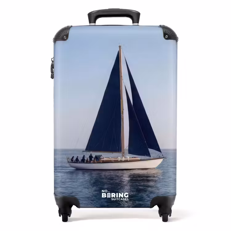 Suitcase - Sailboat - Sea - Blue — 1