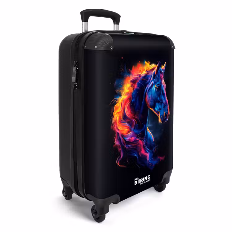 Suitcase - Side view of a horse with fiery mane — 2