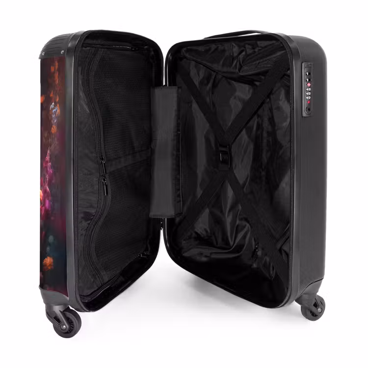 Suitcase - Suitcase - Horse - Flowers - Purple - Orange - Animals — 3