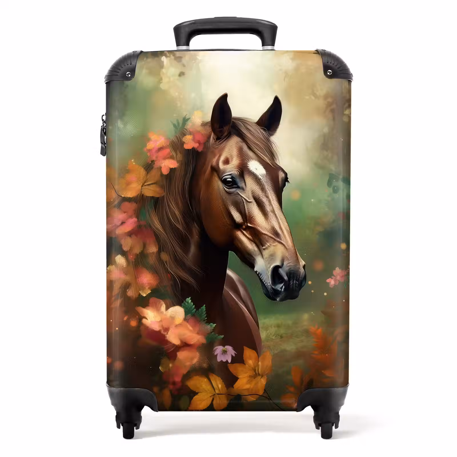 Suitcase - Suitcase - Horse - Flowers - Nature - Animals - Forest - Orange — 1