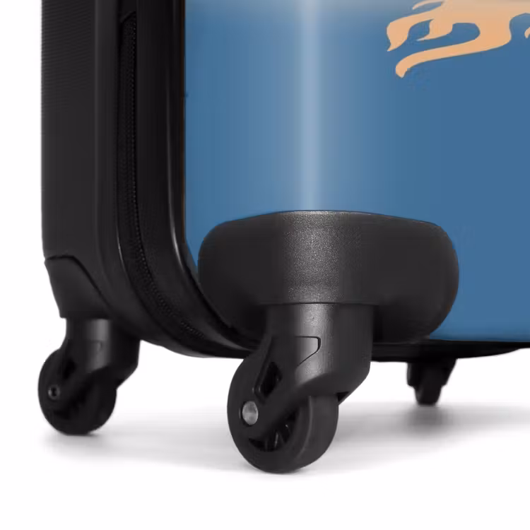 Suitcase - Black car with beige flames — 6