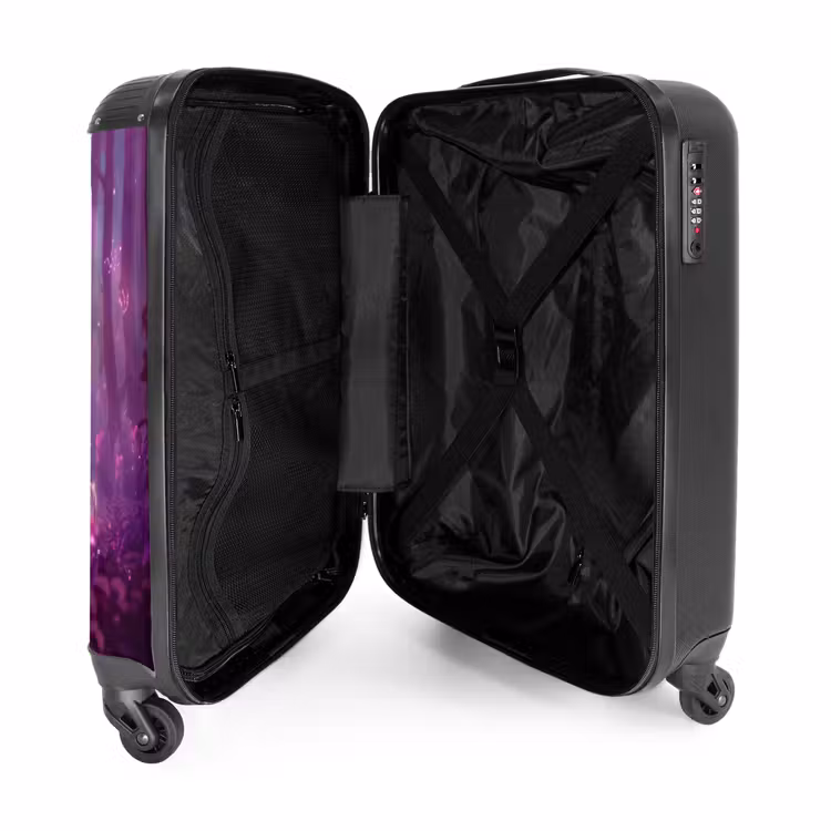 Suitcase - Unicorn Surrounded by Purple Nature — 3