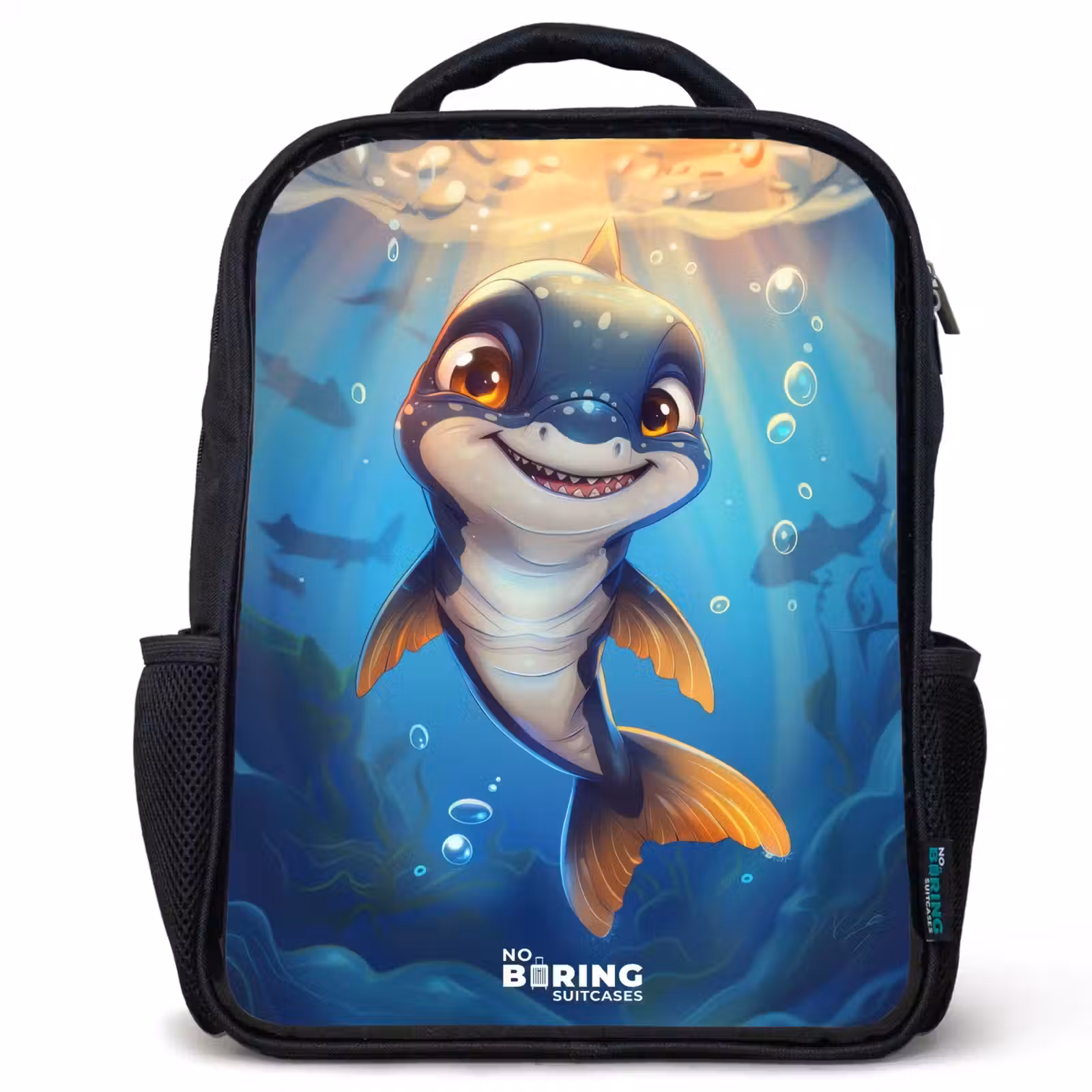 Kids backpack - Shark with face in the water — 1