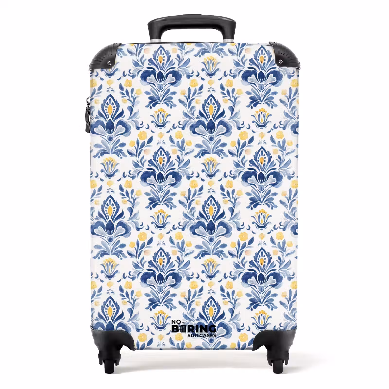 Suitcase - Baroque pattern blue yellow — 1