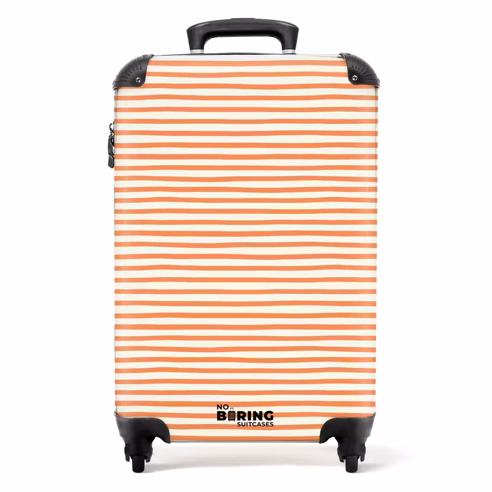 Suitcase - Stripe pattern orange — 1