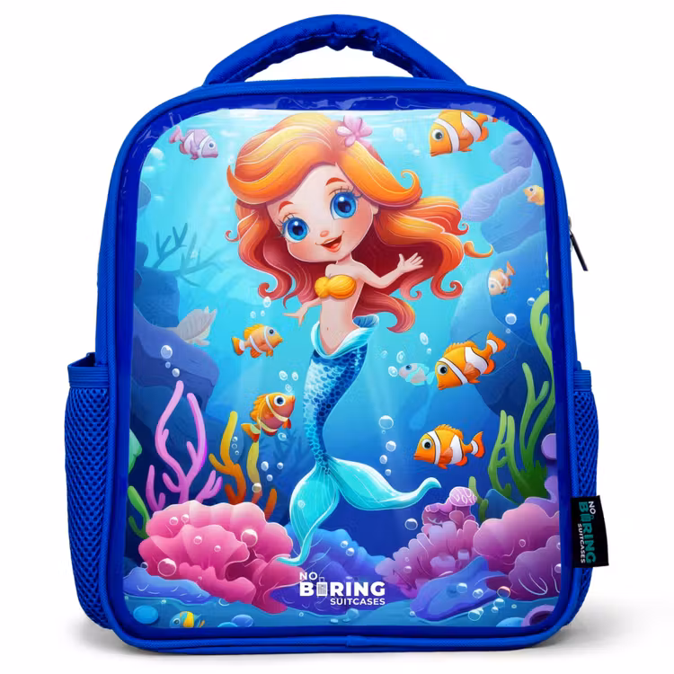Kids backpack - Blue - Olivia underwater — 1