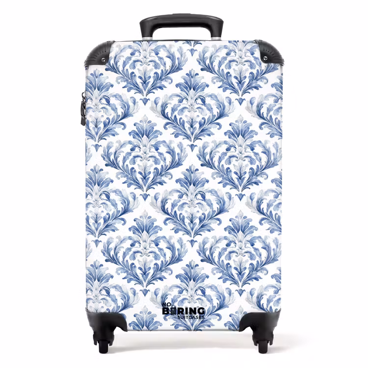 Suitcase - Baroque pattern blue — 1