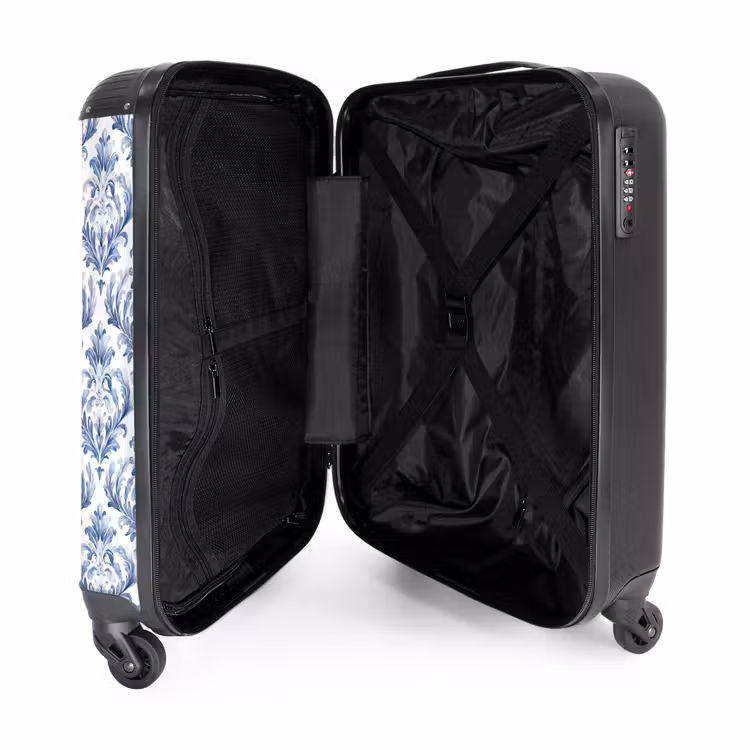 Suitcase - Baroque pattern blue — 3