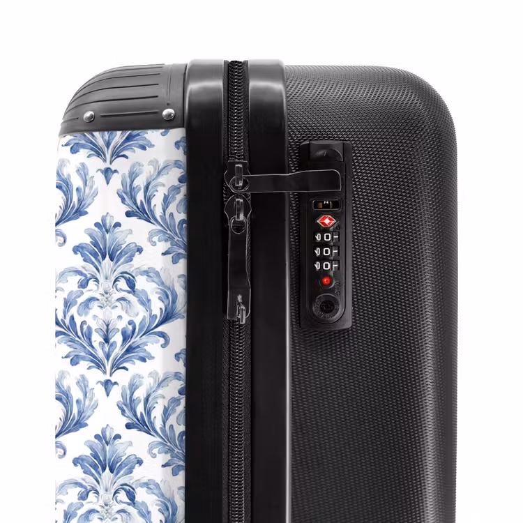 Suitcase - Baroque pattern blue — 5