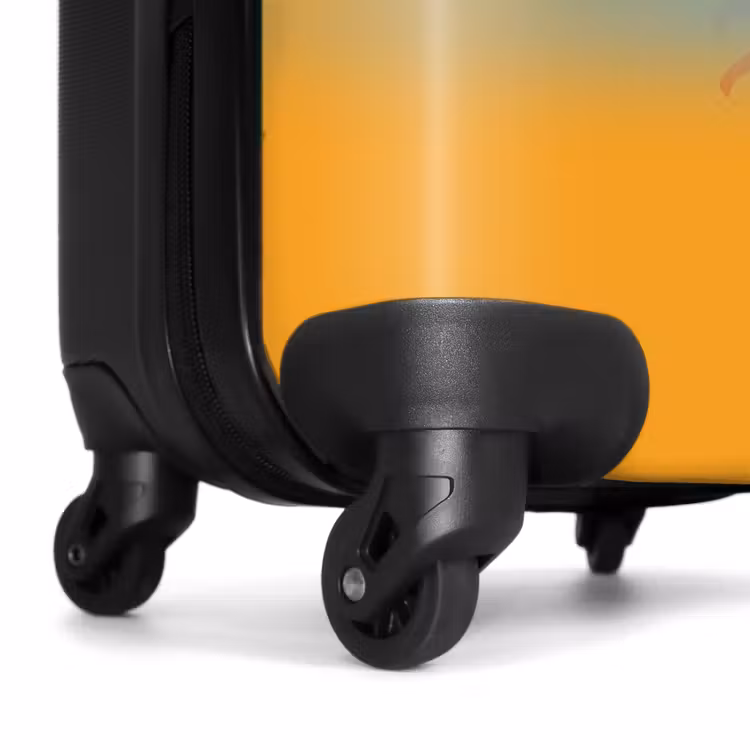 Suitcase - Brown car with yellow flames — 6
