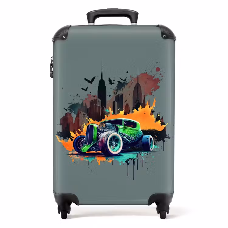 Suitcase - Car in ghost town — 1
