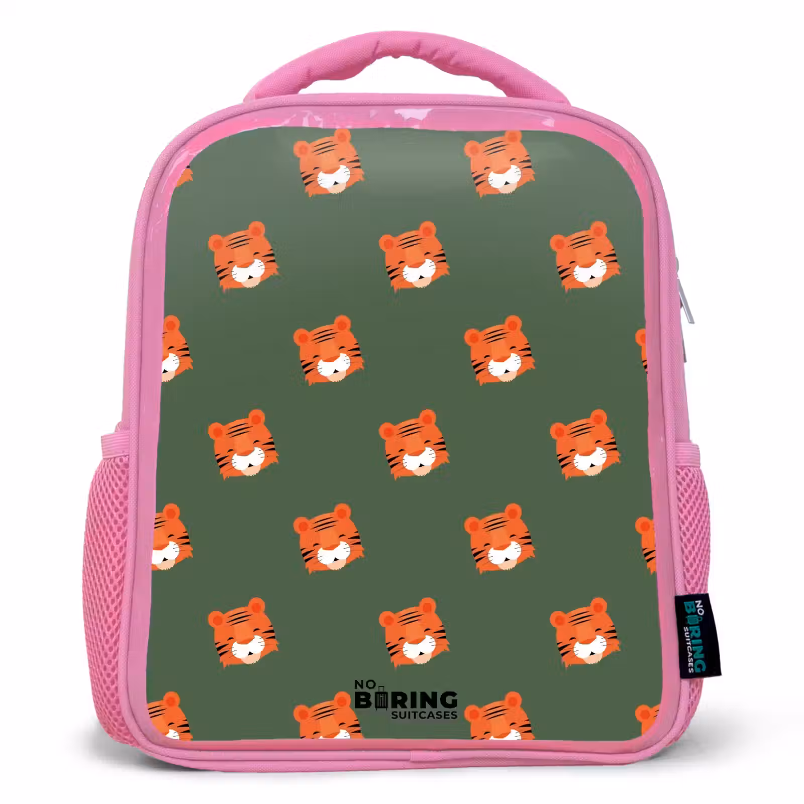 Kids backpack - Pink - Tiger turbulence — 1