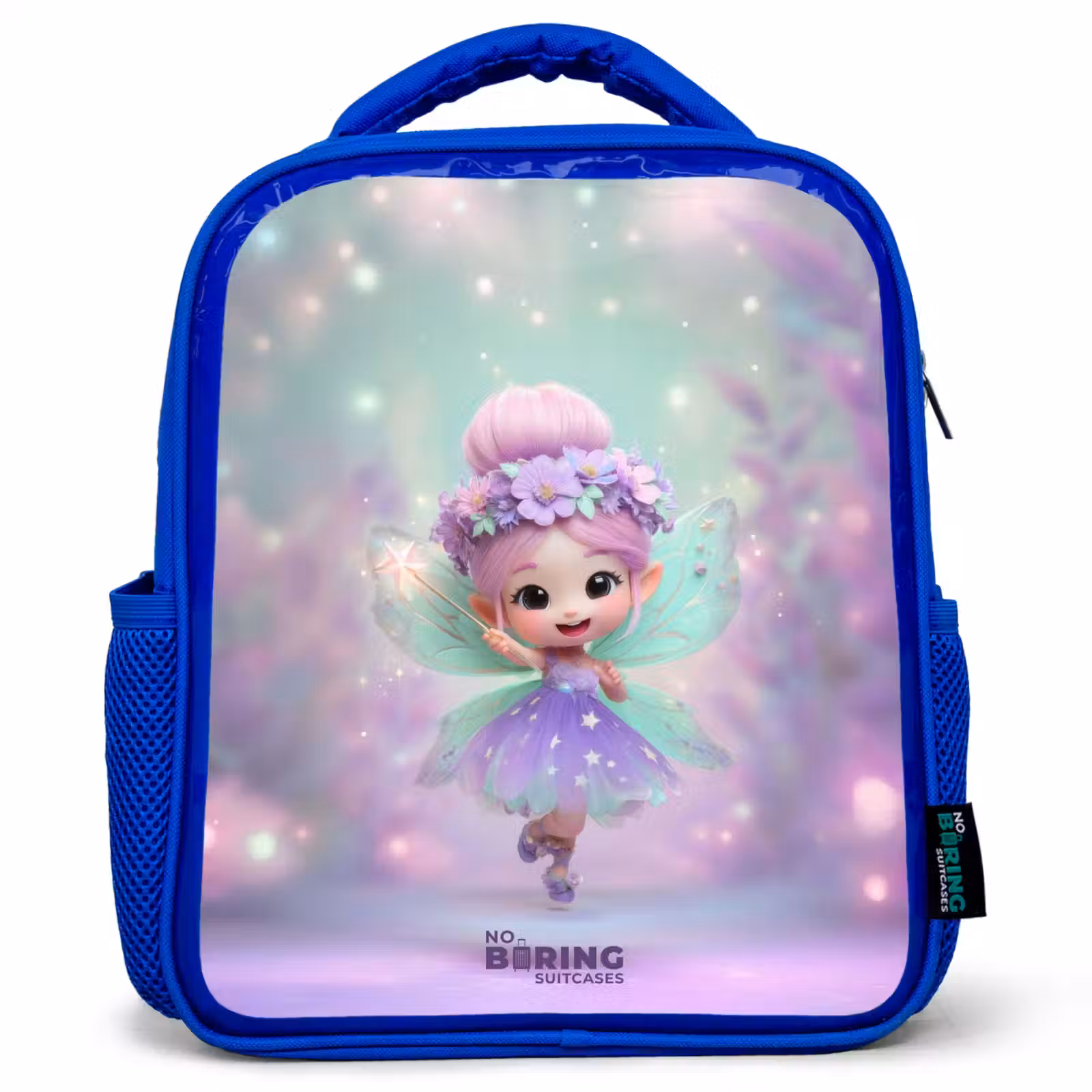 Kids backpack with name - Blue - Elf - Magic — 1