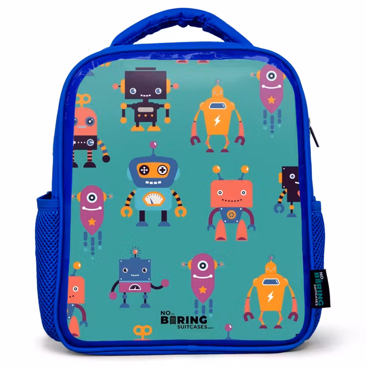 Kids backpack - Blue - Robo rave — 1