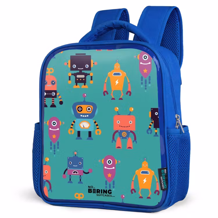 Kids backpack - Blue - Robo rave — 3