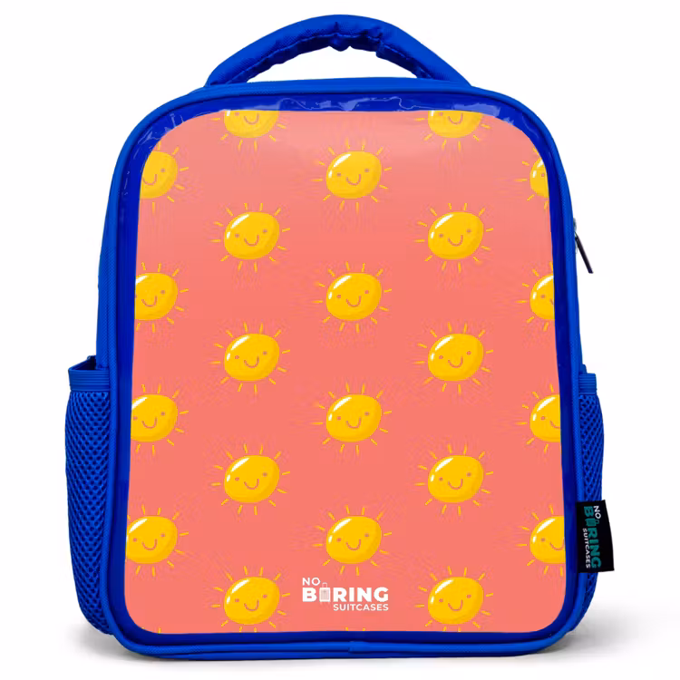 Kids backpack - Blue - Sunny situation coral — 1