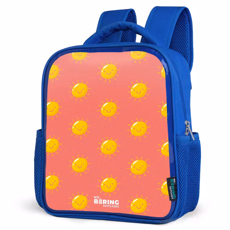 Kids backpack - Blue - Sunny situation coral — 3