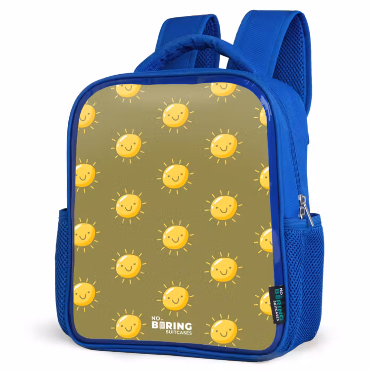 Kids backpack - Blue - Sunny situation olive — 3