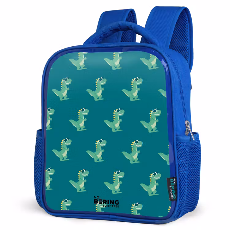 Kids backpack - Blue - Tyranosaurus specs — 3