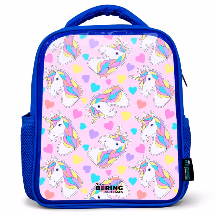 Kids backpack - Blue - Unicorn euphoria — 1