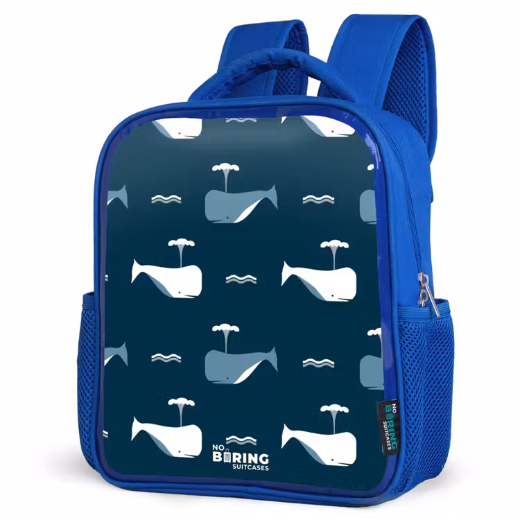 Kids backpack - Blue - Whale World — 3