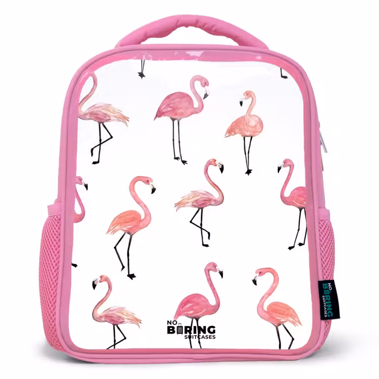 Kids backpack - Pink - Flamingo party — 1