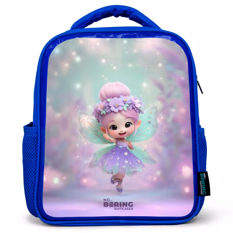 Kids backpack with name - Blue - Elf - Magic — 1